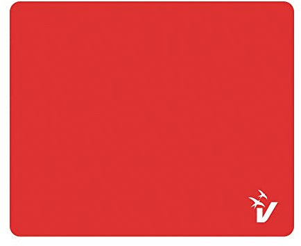 Vultech Mouse Pad MP-01R - Tapis de Souris avec Base en Caoutchouc antidérapant, Surface en Microfibre à glissière Fluide, Enroulable, Durable, Portable - Rouge