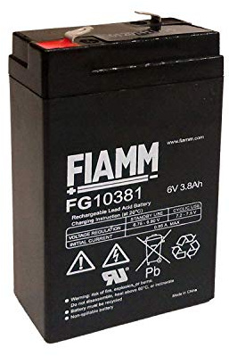 BATT. AL PIOMBO 6V 3,8Ah FIAMM FG10381