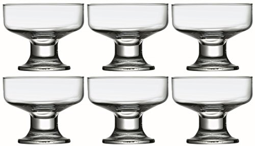 Eisglas rund auf Fuß Set