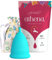 Menstruationstasse Größe 2 für normale bis starke Blutung - 12 Stunden Schutz - wiederverwendbarer Menstruationsbecher - Menstruations Cup (Modell 2, blau) von ATHENA Cup