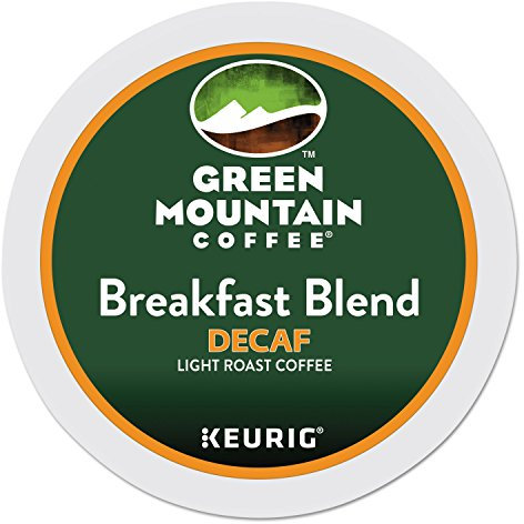 Green Mountain Coffee Decaf Breakfast Blend, 24-Count K-Cups for Keurig Brewers