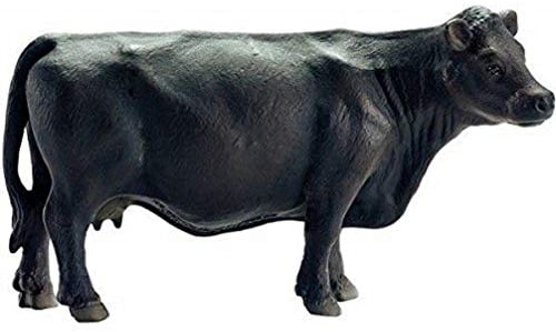 SCHLEICH 13767 - Angus Kuh, Bauernhof Tier, schwarz