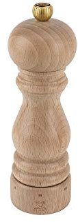Peugeot 42665P18 Paris Select Pepper Grinder, Wood Body, Natural Finish, 18 cm, Adjustable Grinding, Stainless Steel Mechanism