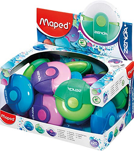 Maped M511320 Radierer Zenoa, Plastik, 70 x 23 mm, 20er Packung