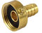 Agora-Tec Messing Schlauchtülle Schlauchverschraubung 1 Zoll IG auf 1/2 Zoll Schlauchtülle (12mm)