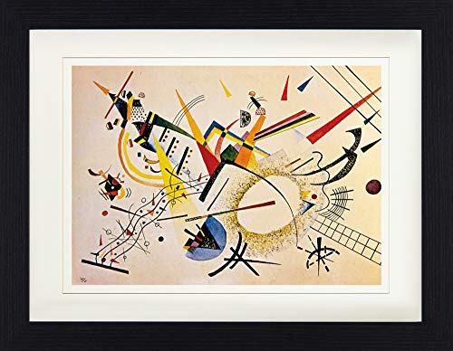 1art1 Wassily Kandinsky Poster Komposition, 1922 Gerahmtes Bild Mit Edlem Passepartout | Wand-Bilder | Im Bilderrahmen 40x30 cm