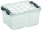 Helit by H6162402-Aufbewahrungsbox The q-line, 2 Liter, mit Deckel, transparent, 1 Stück sunware Box 2l H6162402, durchsichtig