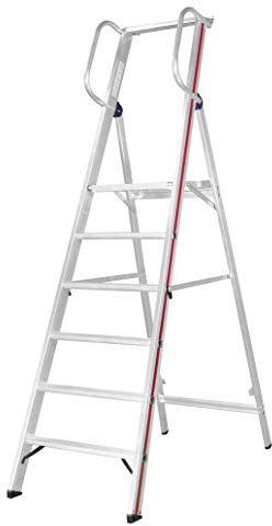 HYMER Plattformleiter mit Handlauf, 6 Stufen, 808006