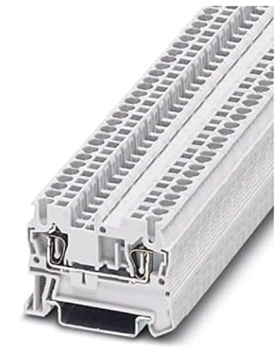 PHOENIX CONTACT ST 2,5 WH Durchgangsklemme, 2,5 mm² Nennquerschnitt, 2 Anschlüsse, Weiß, 50 Stück