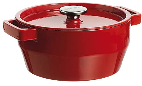 Pyrex - SlowCook - Cocotte Ronde en Fonte Compatible tous feux dont Induction 2.20 L / Ø 20 cm