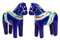 Essence of Europe Gifts ScandinavianGiftOutlet Salz- und Pfefferstreuer, Keramik, Dala-Pferd, Blau, schwedisches Thema, Küchenzubehör, skandinavisches Heimdekor, Salz- und Pfefferstreuer, 8,3 cm