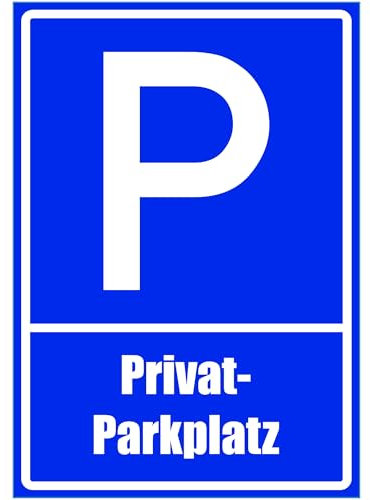 Kiwistar - Panneau de stationnement - composite en aluminium sans PVC. - Parking privé - 30 x 21 cm