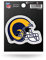 Rico Industries NFL Los Angeles Rams kurzer Sport-Aufkleber, Retro, Gold, 8,9 x 11,4 cm