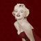 Marilyn Monroe Leinwanddruck, Polyester, Mehrfarbig, 40 x 40 cm
