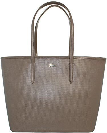 Lacoste - SAC CABAS ZIPPÉ CHANTACO EN CUIR (NF1219CE) taille 33 cm