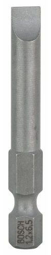 Bosch Professional Bit Extra-Hart für Längsschlitz-Schrauben (S1,2 x 6,5; Länge: 49 mm, 3 Stück), 2607001483