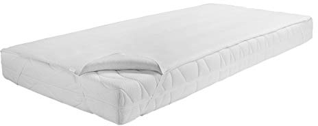 Dormisette Q60 Wasserdichte Matratzenauflage, 160/200 cm, Baumwolle/Reinweiß