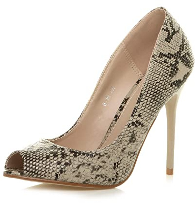 AJVANI high Heel peep Toe Court Smart Party Work Shoes Pumps Size 3 36