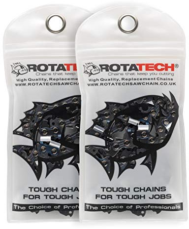 x2 (Two) Genuine Rotatech Chainsaw Saw Chain FITS Husqvarna 435, DOLMAR, Echo & MATIKA 15 BAR