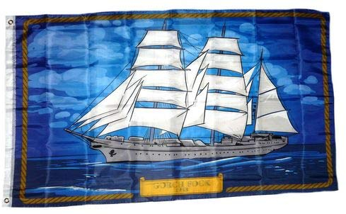 Fahne/Flagge Segelschiff Gorch Fock NEU 90 x 150 cm
