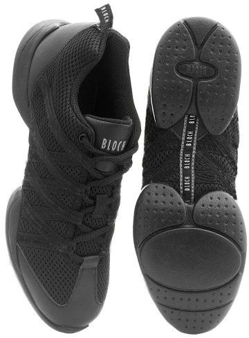 Bloch 524 Criss Cross Tanz Sneaker Schwarz Größe 42.5