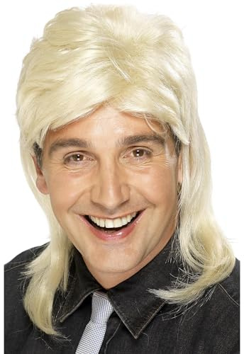 Smiffys Vokuhila Perücke, Blond Halloween
