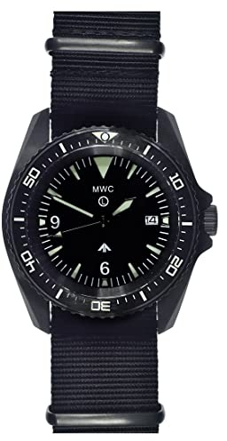 MWC 24 Jewels 300 m 316L PVD schwarz Edelstahl Automatik Kampfschwimmer Taucher Militär NATO Uhr für Herren