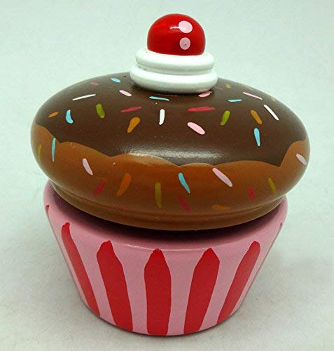 Musicbox World Musikspieluhr aus Holz, Cupcake, 100 mm