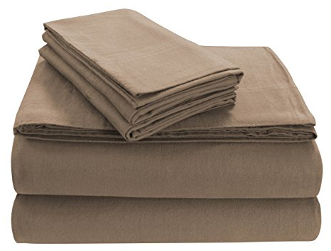 Tribeca Living Oslo Bettlaken-Set aus Flanell, Bedruckt, extra tief, 150 ml Modern Twin XL Sheet Set Cashmere
