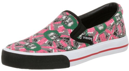 Vision Street Wear, Mocassini uomo, Rosa (Pnk/Grn/Gry/Blk/Wht), 37.5
