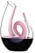 RIEDEL Curly Dekanter - Pink, Einzelpackung, klares+pinkes Kristallglas, handgefertigt