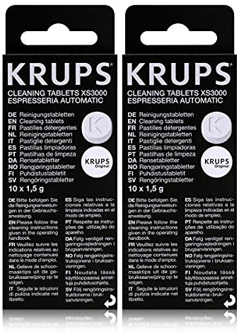 KRUPS Lot de 2 XS300010s Tablettes détergentes Espresseria/Barista
