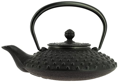 Iwachu Nanbu Tekki Teiera Kanbin Piatto Nero 500 ml - Ferro Colato dal Giappone