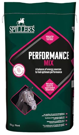 SPILLERS Performance Mix Horse Feed (20kg) | Horse Feed for Optimum Performance Health, Contains Quality Protein, Vitamins & Minerals, Supports Digestive & Muscle Health
