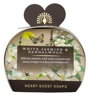 The English Soap Company, Luxury Packed Guest Soaps, White Jasmine & Sandalwood, 3x20g