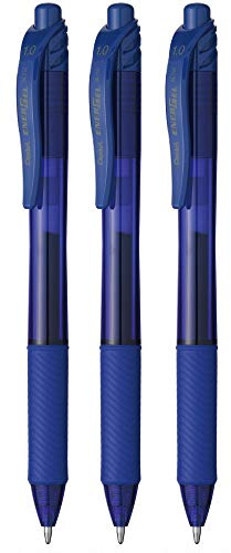 Pentel BL110 Roller Energel X 1.0 mm, blau, 3 Stück