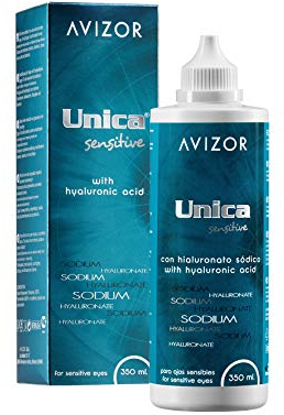 Avizor Unica Sensitive, 2 x 350 ml mit Hyaluron, 1er Pack (1 x 0.808 l)