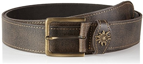 Werner Trachten Unisex Gürtel Trachtengürtel, Gr. 105 cm, Braun (braun 502)