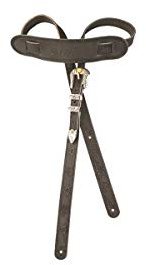 GENUINE Gretsch 0023 000 Tooled Vintage Leather Guitar Strap – Black