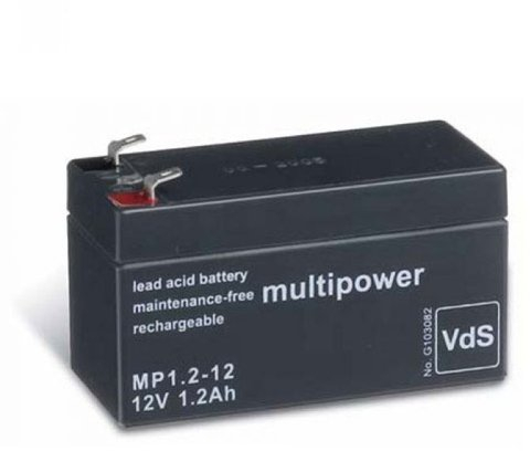 MULTIPOWER MP 12V 1,2Ah Blei-Vlies-Akku (Glasfaservlies) AGL