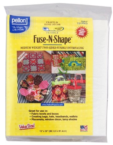 Pellon Fuse-N-Shape Medium Weight Fusible Interfacing-White 15 x 36-inch