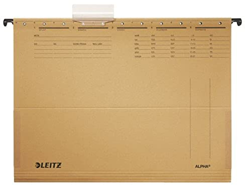 Hängetasche ALPHA®, A4, mit Fröschen, naturbraun