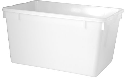 GIGANPLAST Palangana Rectangular con Agarre, Plástico, Blanco