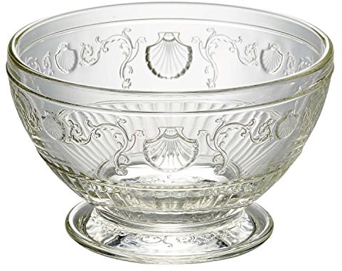 La Rochere Versailles Footed Bowl 14cm - Set of 6 Vintage Glass Serving Bowl