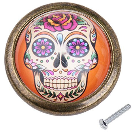 Türknopf / Schrankknauf / Schranktür, Vintage-Stil, Totenkopf