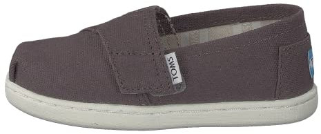 TOMS TINY ALPARGATA, Mocasines Planos, Unisex niños, Gris, 28.5 EU