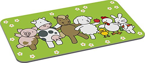 509712 Farm Family melamine sandwich board, 23.5 x 14.5 cm