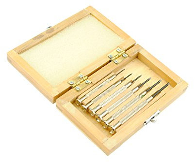 Proops Wood Box Set of 6 Watchmakers Screwdrivers. (S7055) Free UK Postage