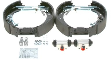Bosch KS667 Kit Super Pro - Rear drum brake kit - 1 pre-assembled set, 2 wheel brake cylinders, 4 brake shoes