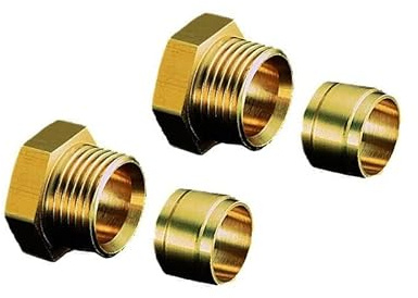 Oventrop de connexion 2 voies en laiton 12 mm
